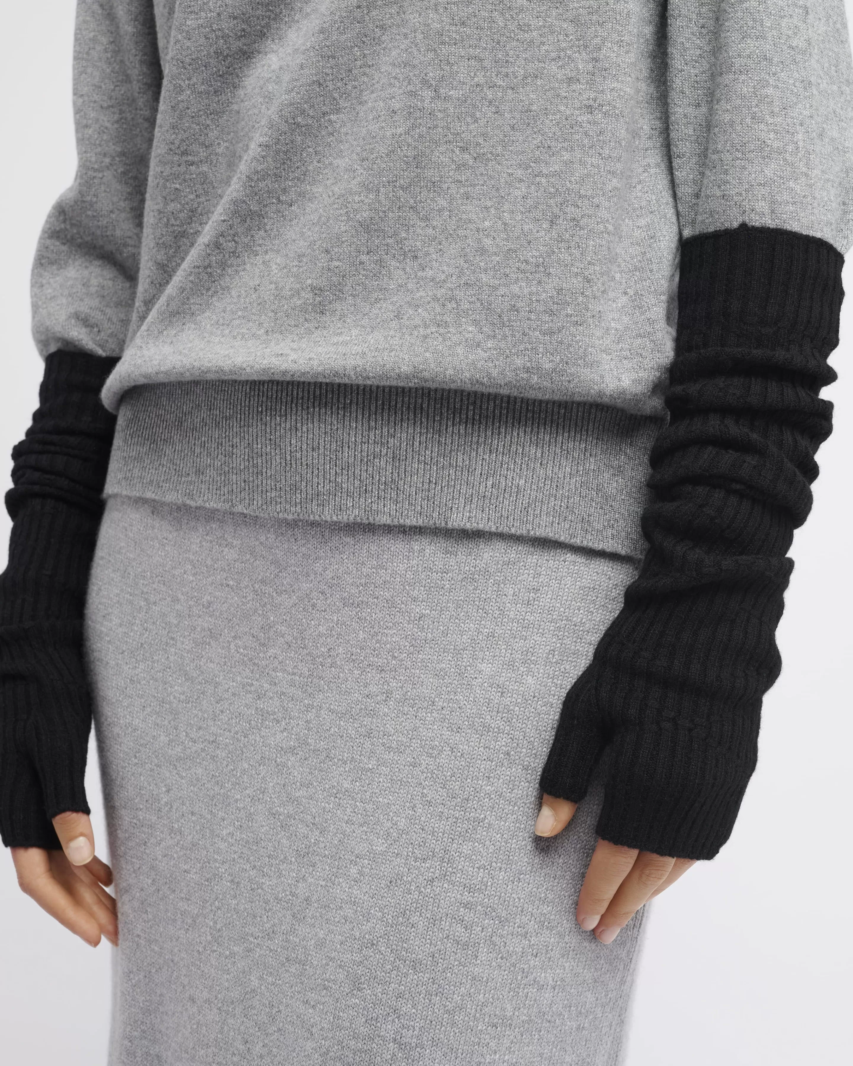 Barrie Long Cashmere Fingerless Gloves Sale